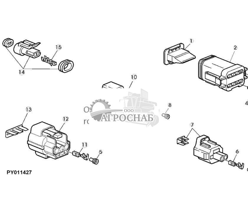 РАЗЪЕМ, ДЛЯ ДВИГАТЕЛЕЙ 